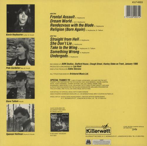 Angel Witch Frontal Assault vinyl LP album (LP record) UK AGWLPFR628726