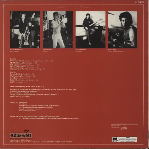 Angel Witch Screamin' N' Bleedin' vinyl LP album (LP record) UK AGWLPSC98867