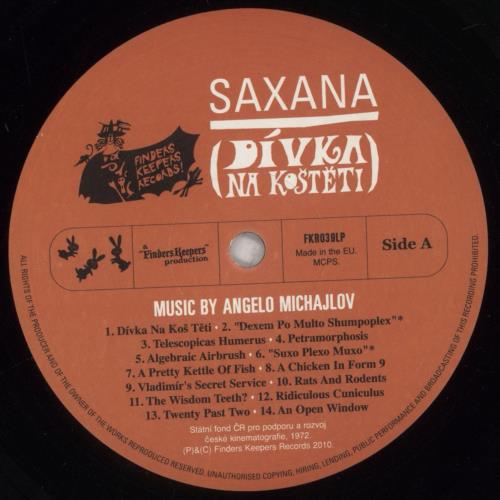 Angelo Michajlov Saxana - The Girl On A Broomstick [Dvka Na Koteti] vinyl LP album (LP record) UK 8NTLPSA854712