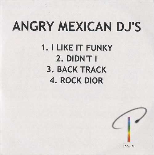 Angry Mexican DJ's I Like It Funky CD-R acetate UK AGYCRIL487306
