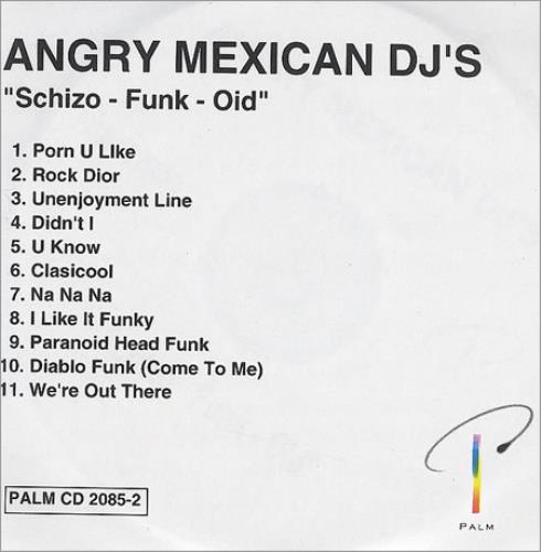 Angry Mexican DJ's Schizo-Funk-Oid CD-R acetate UK AGYCRSC290894