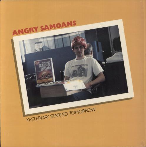 Angry Samoans Yesterday Started Tomorrow - Yellow Vinyl vinyl LP album (LP record) US A09LPYE863339