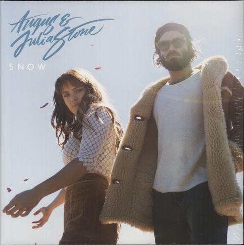 Angus & Julia Stone Snow - Blue Vinyl 2-LP vinyl record set (Double LP Album) French AJT2LSN871124