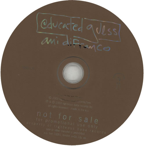 Ani Difranco Educated Guess CD album (CDLP) US IFRCDED273957