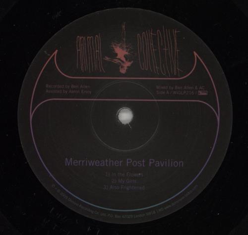 Animal Collective Merriweather Post Pavilion 2-LP vinyl record set (Double LP Album) US AN62LME865184