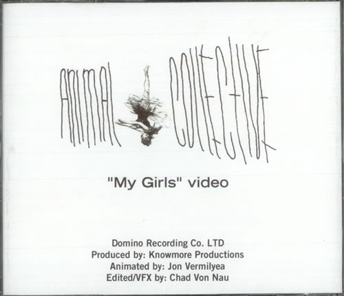 Animal Collective My Girls promo DVD-R US AN6DRMY520975