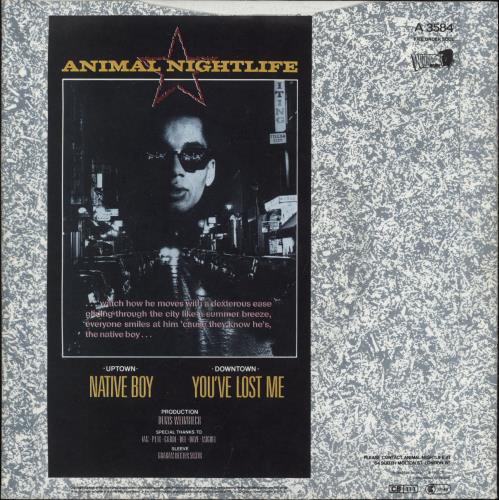 Animal Nightlife Native Boy 7" vinyl single (7 inch record / 45) UK AGT07NA582878