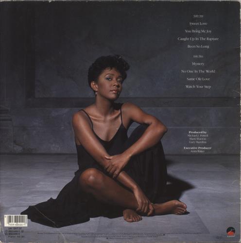 Anita Baker Rapture - EX vinyl LP album (LP record) UK ABALPRA861512