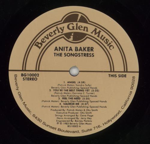 Anita Baker The Songstress vinyl LP album (LP record) US ABALPTH374748