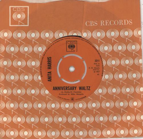 Anita Harris Anniversary Waltz 7" vinyl single (7 inch record / 45) UK AHQ07AN736878