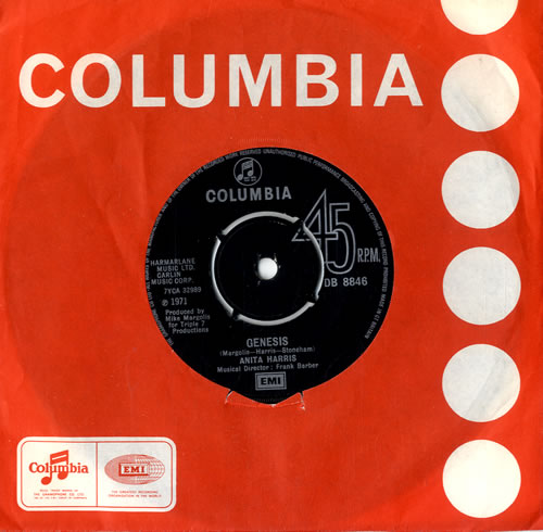 Anita Harris Genesis 7" vinyl single (7 inch record / 45) UK AHQ07GE613892