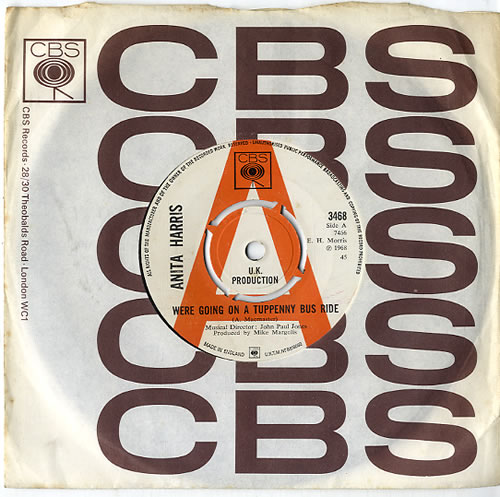 Anita Harris We're Going On A Tuppenny Bus Ride 7" vinyl single (7 inch record / 45) UK AHQ07WE613393