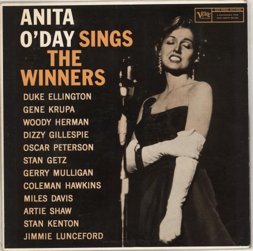 Anita O'Day Sings The Winners vinyl LP album (LP record) US AODLPSI711549