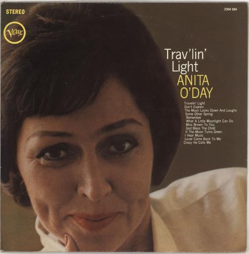 Anita O'Day Trav'lin' Light vinyl LP album (LP record) French AODLPTR711617