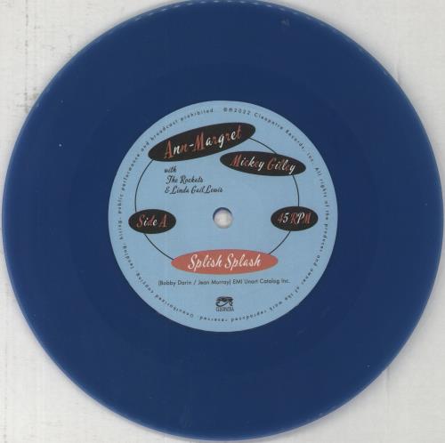 Ann-Margret Splish Splash - Blue Vinyl 7" vinyl single (7 inch record / 45) US AMG07SP851668