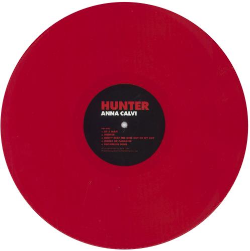 Anna Calvi Hunter - Red Vinyl + Autographed Print vinyl LP album (LP record) UK A2PLPHU797816