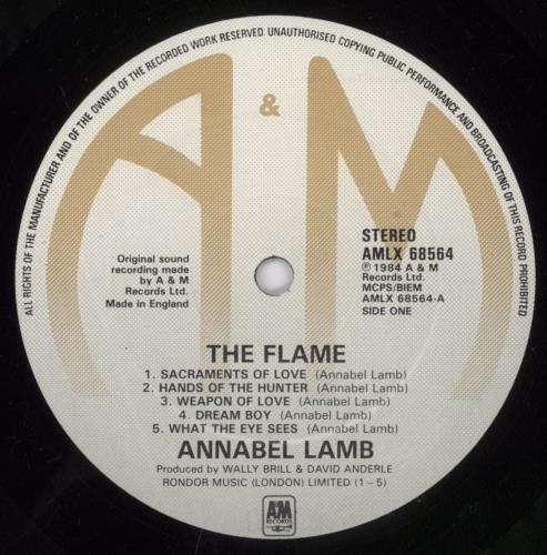 Annabel Lamb The Flame vinyl LP album (LP record) UK ANBLPTH377314