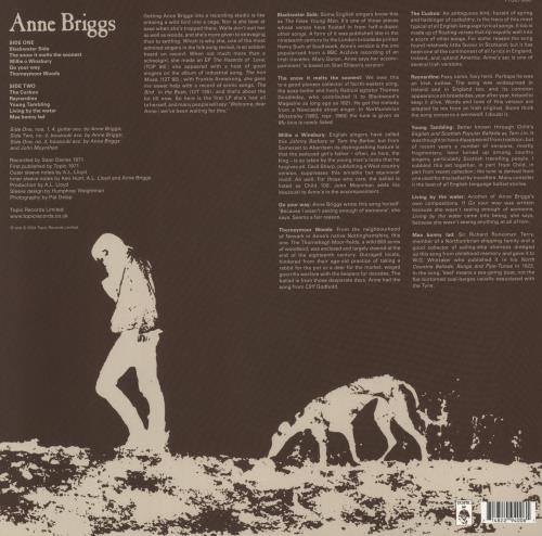 Anne Briggs Anne Briggs vinyl LP album (LP record) UK ARGLPAN877740