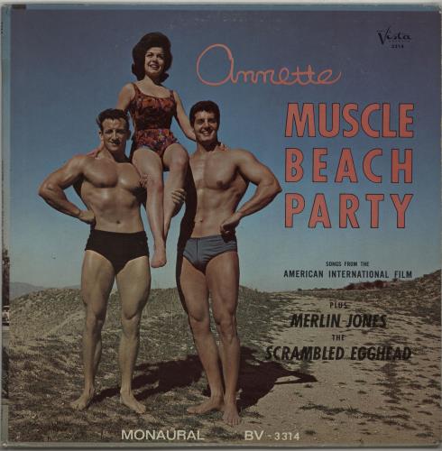Annette Funicello Muscle Beach Party vinyl LP album (LP record) US AO5LPMU650806