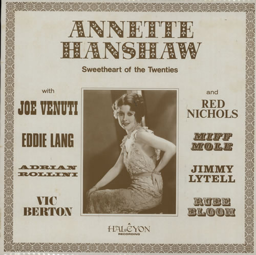 Annette Hanshaw Sweetheart Of The Twenties vinyl LP album (LP record) UK A6OLPSW566138