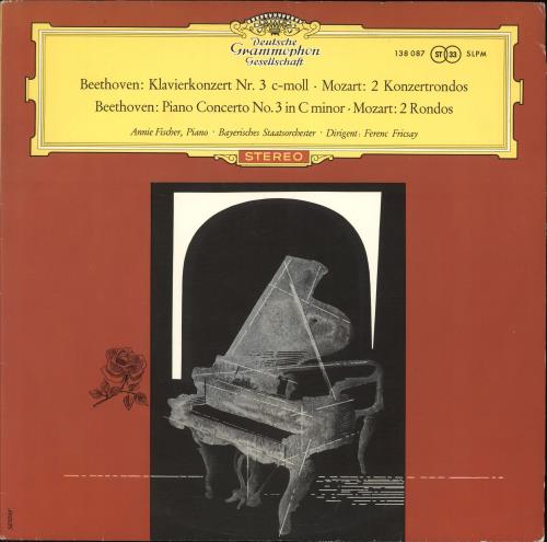 Annie Fischer Beethoven: Klavierkonzert Nr. 3 C-moll, Mozart: 2 Konzertrondos vinyl LP album (LP record) German 1P7LPBE743782