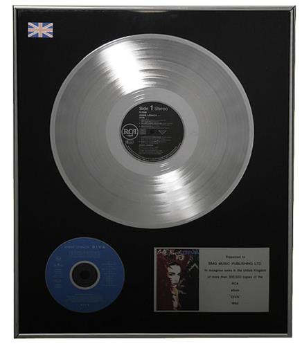 Annie Lennox Diva in-house award disc UK ANNAIDI484872