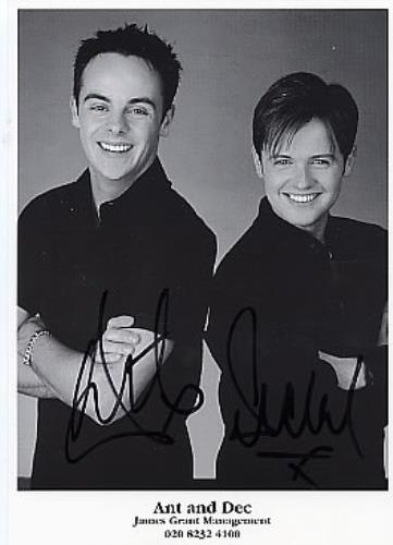 Ant & Dec Autographed Publicity Photograph photograph UK A&DPHAU259441