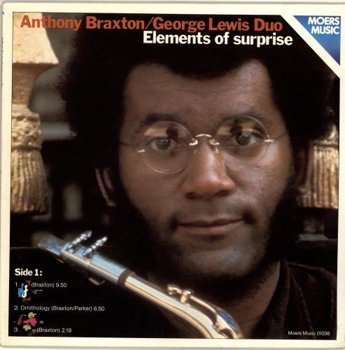 Anthony Braxton Elements Of Surprise vinyl LP album (LP record) German A1SLPEL704700