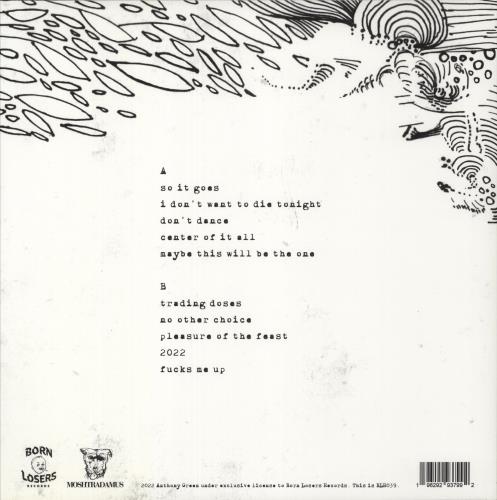 Anthony Green Boom. Done. - White and Black Marbled Vinyl vinyl LP album (LP record) US QZ7LPBO863880