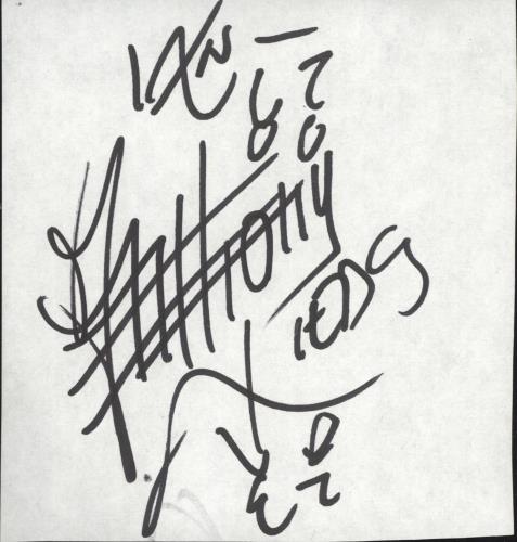Anthony Kiedis Autograph memorabilia UK AKDMMAU721299