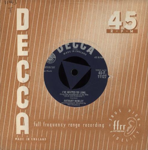 Anthony Newley I've Waited So Long 7" vinyl single (7 inch record / 45) UK AN307IV558448