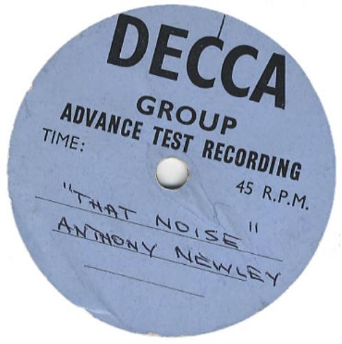 Anthony Newley That Noise - 7" Acetate 7" vinyl single (7 inch record / 45) UK AN307TH384668