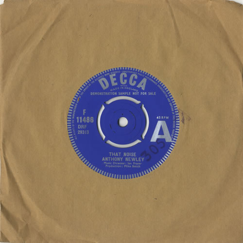 Anthony Newley That Noise 7" vinyl single (7 inch record / 45) UK AN307TH474319