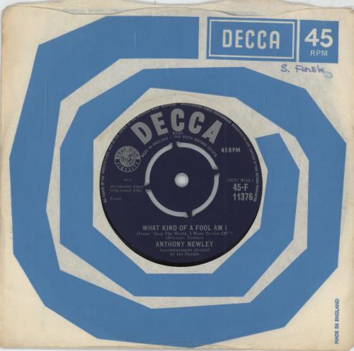 Anthony Newley What Kind Of Fool Am I - 1st 7" vinyl single (7 inch record / 45) UK AN307WH689099