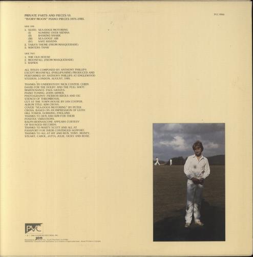 Anthony Phillips Private Parts & Pieces VI: "Ivory Moon" Piano Pieces 1971-1985 vinyl LP album (LP record) US AYPLPPR833180