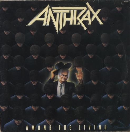 Anthrax Among The Living - Promo Stamp vinyl LP album (LP record) Brazilian ANXLPAM880168