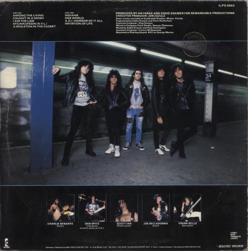 Anthrax Among The Living - Promo Stamp vinyl LP album (LP record) Brazilian ANXLPAM880168