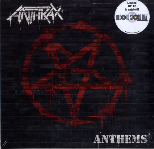Anthrax Anthems EP - Record Store Day 10" vinyl single (10 inch record) German ANX10AN583376