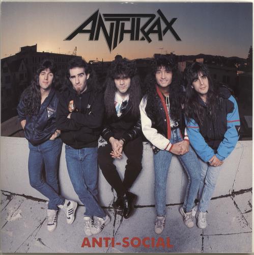 Anthrax Anti-Social 12" vinyl single (12 inch record / Maxi-single) UK ANX12AN160398