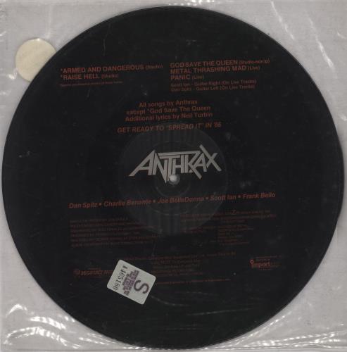 Anthrax Armed And Dangerous picture disc LP (vinyl picture disc album) UK ANXPDAR838792