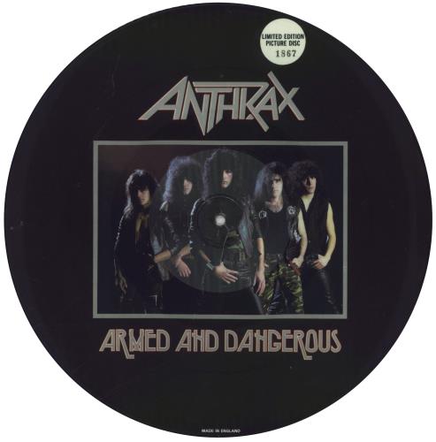 Anthrax Armed And Dangerous picture disc LP (vinyl picture disc album) UK ANXPDAR838792
