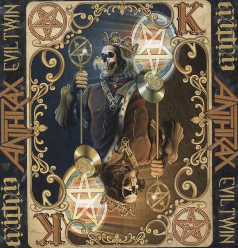 Anthrax Evil Twin - Etched 7" vinyl single (7 inch record / 45) UK ANX07EV888770