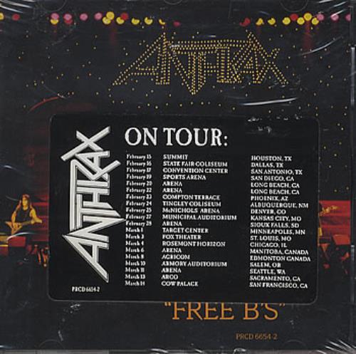 Anthrax Free B's CD single (CD5 / 5") US ANXC5FR99664