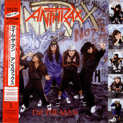 Anthrax I'm The Man 12" vinyl single (12 inch record / Maxi-single) Japanese ANX12IM475666