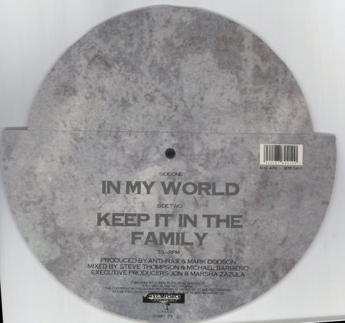 Anthrax In My World 10" vinyl single (10 inch record) UK ANX10IN00426