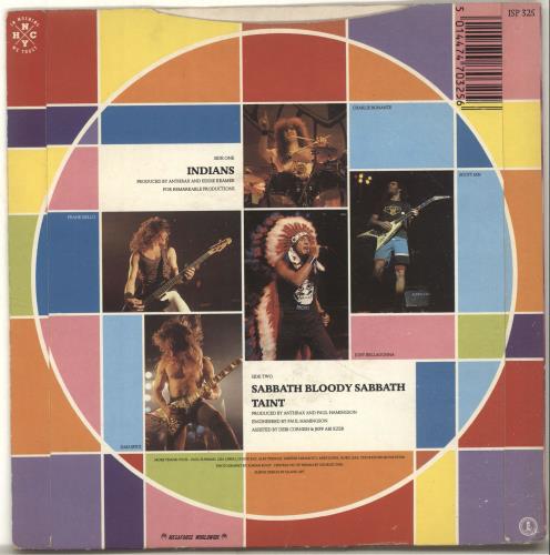 Anthrax Indians - Orange Vinyl 7" vinyl single (7 inch record / 45) UK ANX07IN235049