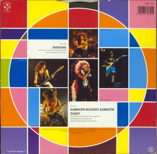 Anthrax Indians - Picture sleeve 12" vinyl single (12 inch record / Maxi-single) UK ANX12IN160167