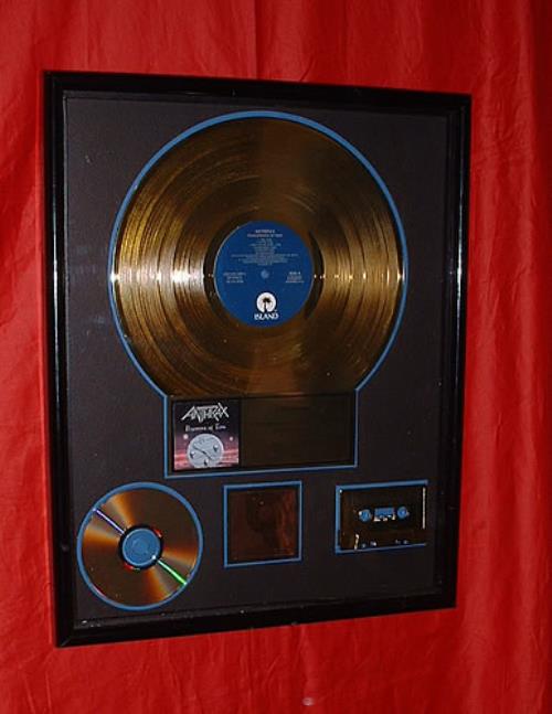 Anthrax Persistence Of Time award disc US ANXAWPE306263