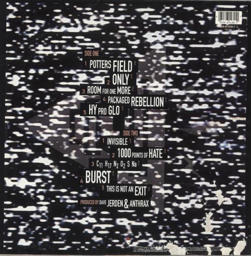 Anthrax Sound Of White Noise - VG vinyl LP album (LP record) German ANXLPSO746782