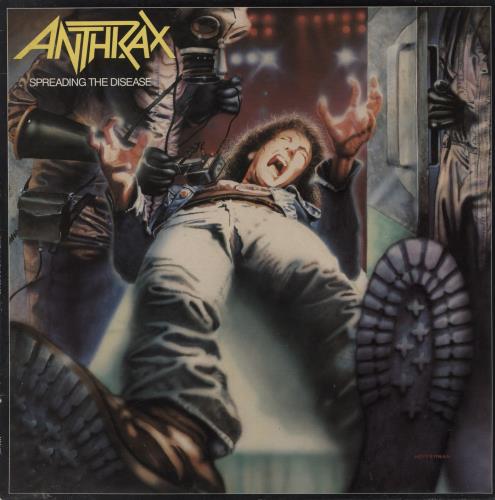 Anthrax Spreading The Disease - VG vinyl LP album (LP record) UK ANXLPSP838722